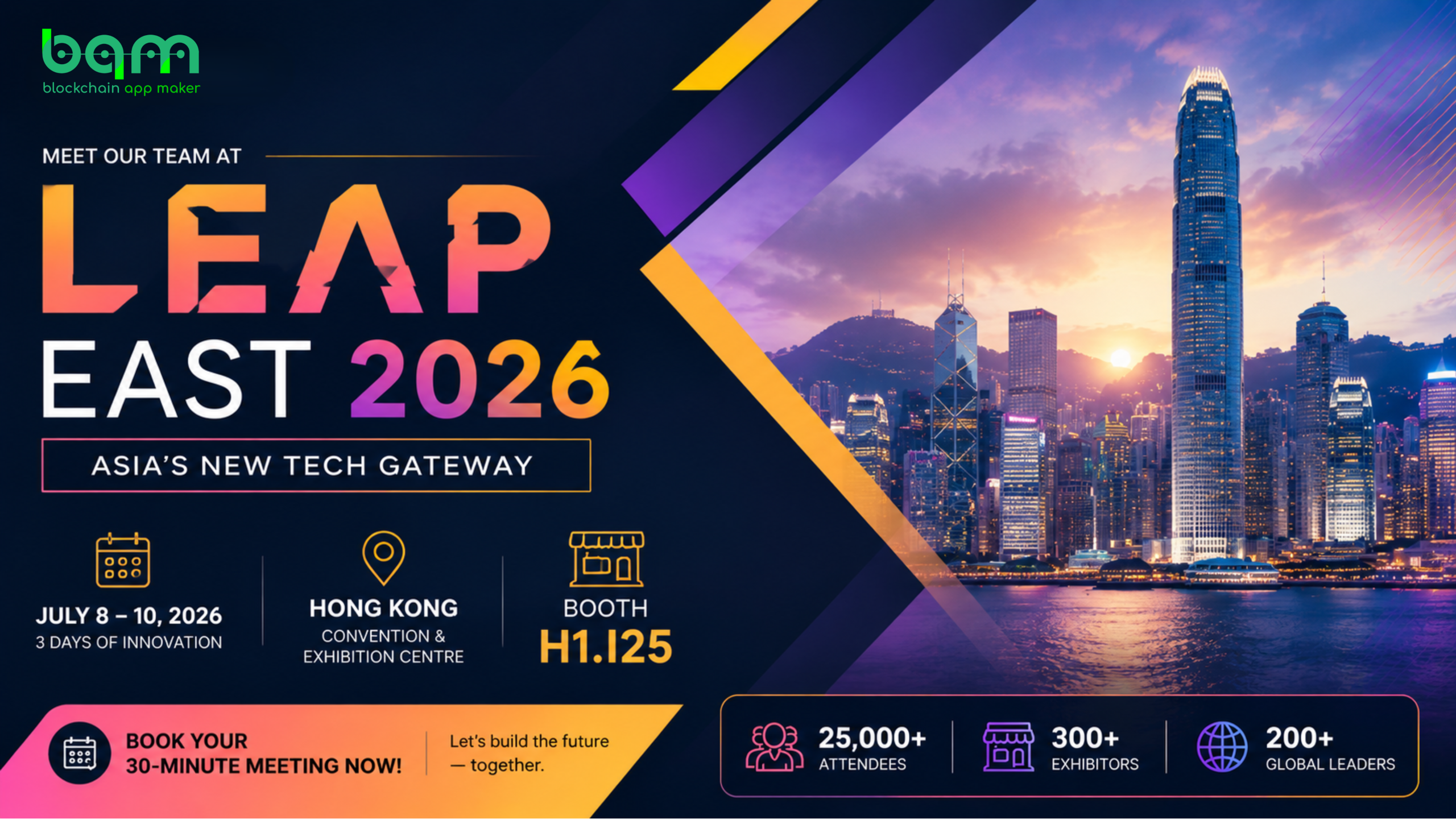You are currently viewing Blockchain App Maker at LEAP East 2026: Meet Our Blockchain Experts in Hong Kong